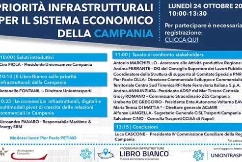 Incontro le priorità infrastrutturali per il sistema economico della Campania