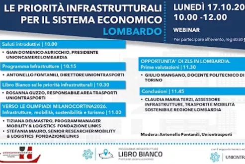 Incontro priorità infrastrutturali per il sistema economico lombardo