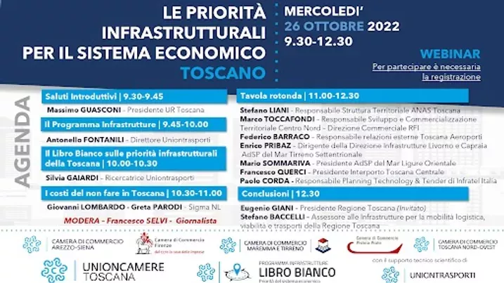 Incontro le priorità infrastrutturali per il sistema economico Toscano