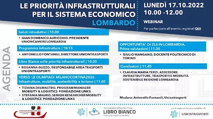 Incontro priorità infrastrutturali per il sistema economico lombardo